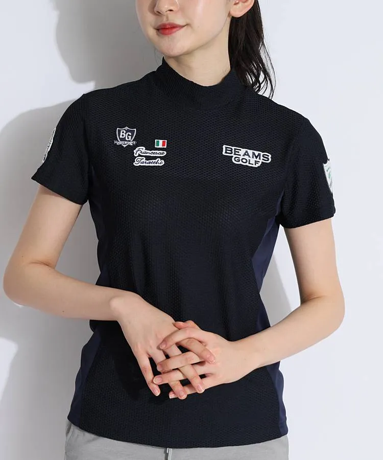 BEAMS GOLF ビームスゴルフ モックネック 長袖カットソー ロゴ刺繍 240317 スポーツ BEAMS GOLF ビームスゴルフ モックネック 長袖