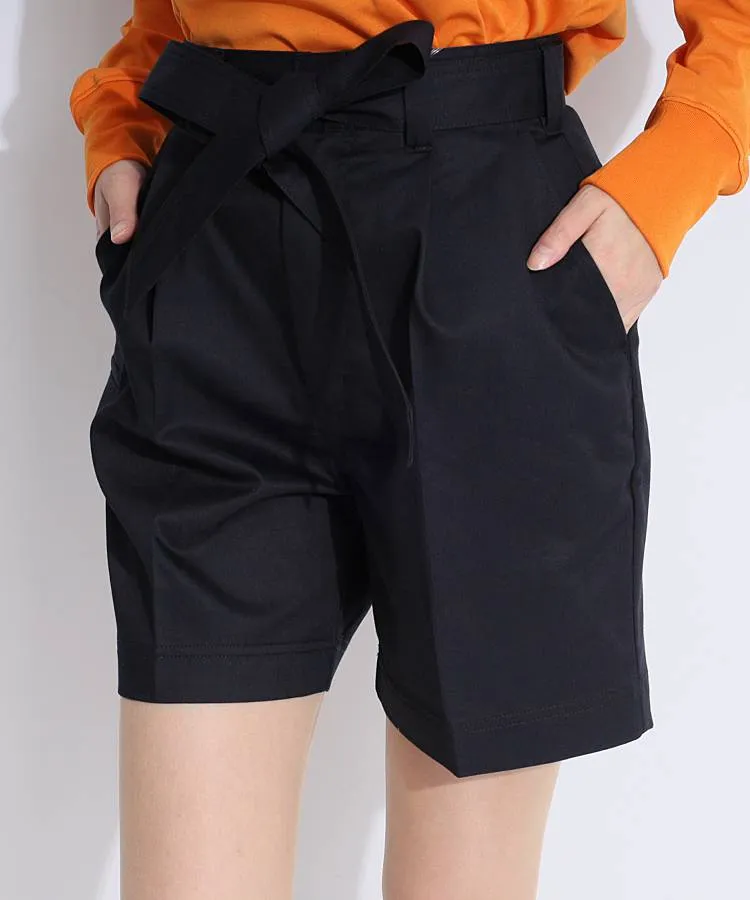 ビームスゴルフ BE [Dickies]ウエストリボン付きハーフパンツ