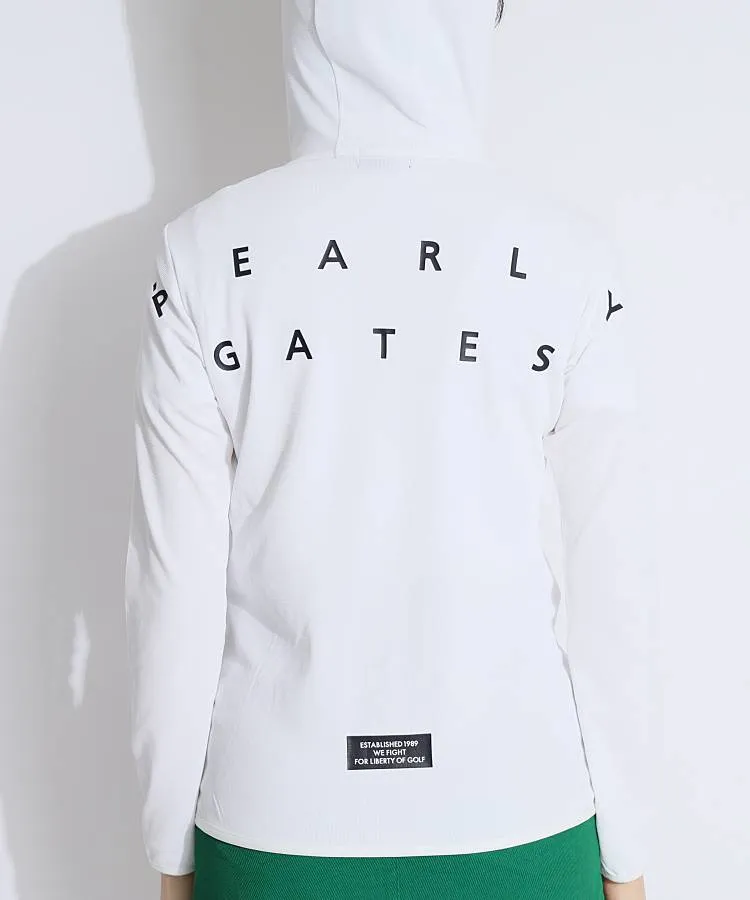 パーリーゲイツ PG 防透遮熱Backロゴ鹿の子パーカー レディースゴルフ  