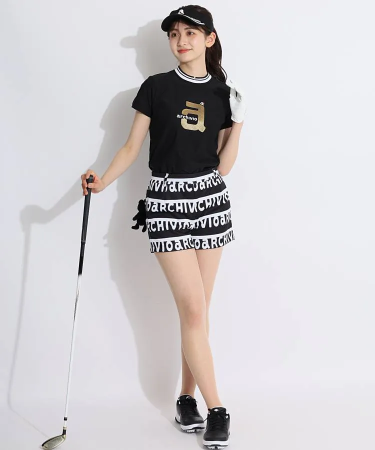 新品❤️アルチビオ❤️ショートパンツ アルチビオ AR ロゴ総柄ショートパンツ レディースゴルフウェア