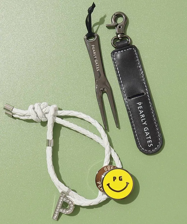 パーリーゲイツ　ブレスレット　マーカー　グリーンフォーク　セット パーリーゲイツ PG SMILEブレスレットマーカーセット レディース