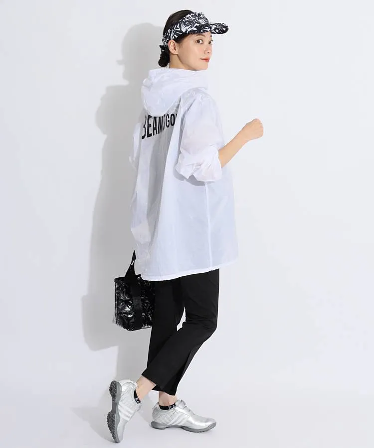 ビームスゴルフ BE ロゴprintレインポンチョ レディースゴルフ