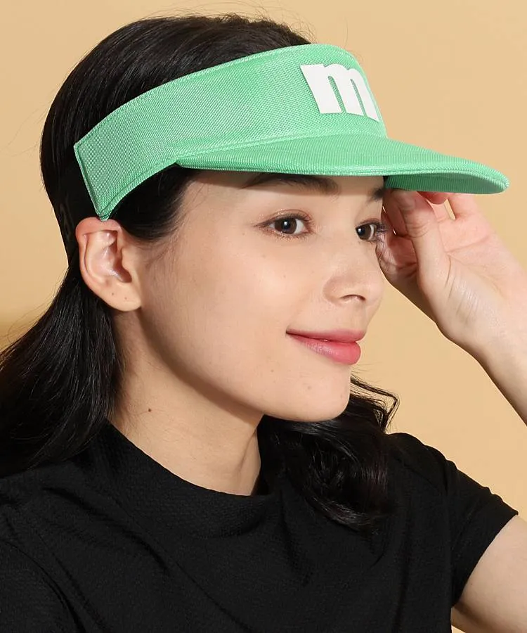 マンシングウェア MW フロントLOGOメッシュサンバイザー