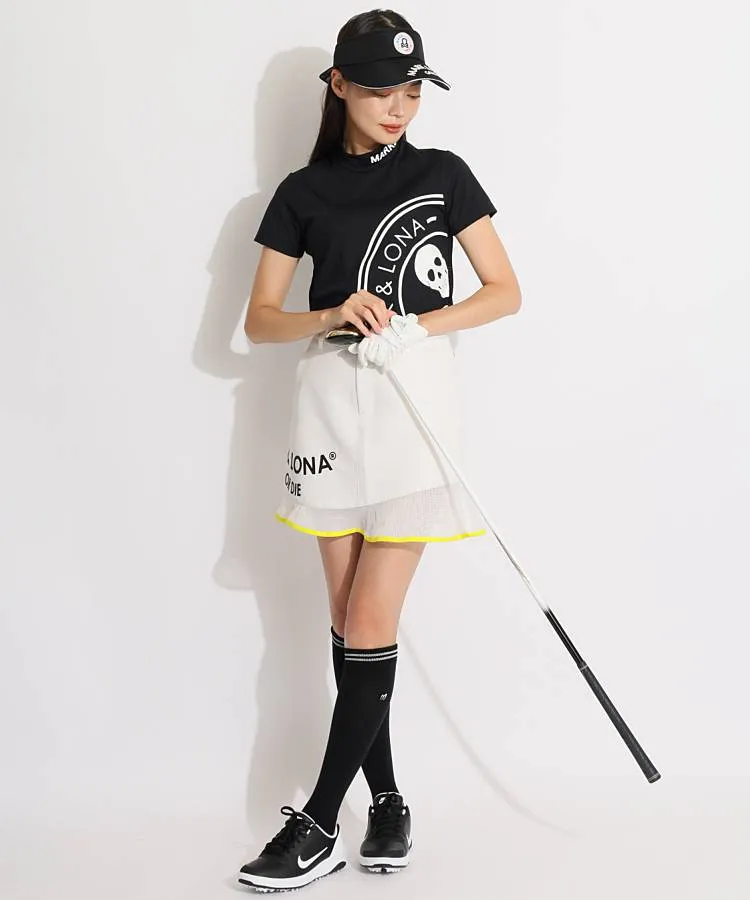 完売商品マーク＆ロナ 一体型ペチパンツ◆艶スカルカモフラスカートゴルフ女子 完売商品マーク＆ロナ 一体型ペチパンツ◇艶スカルカモフラ