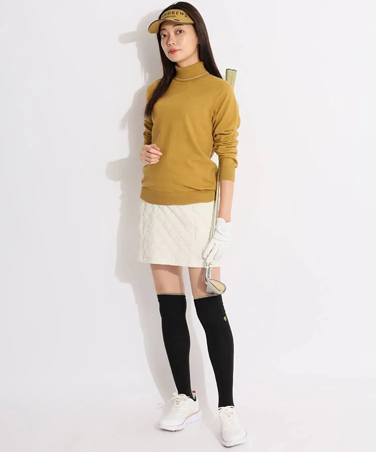 セントアンドリュース SA ラメラインタートルネックニット レディース