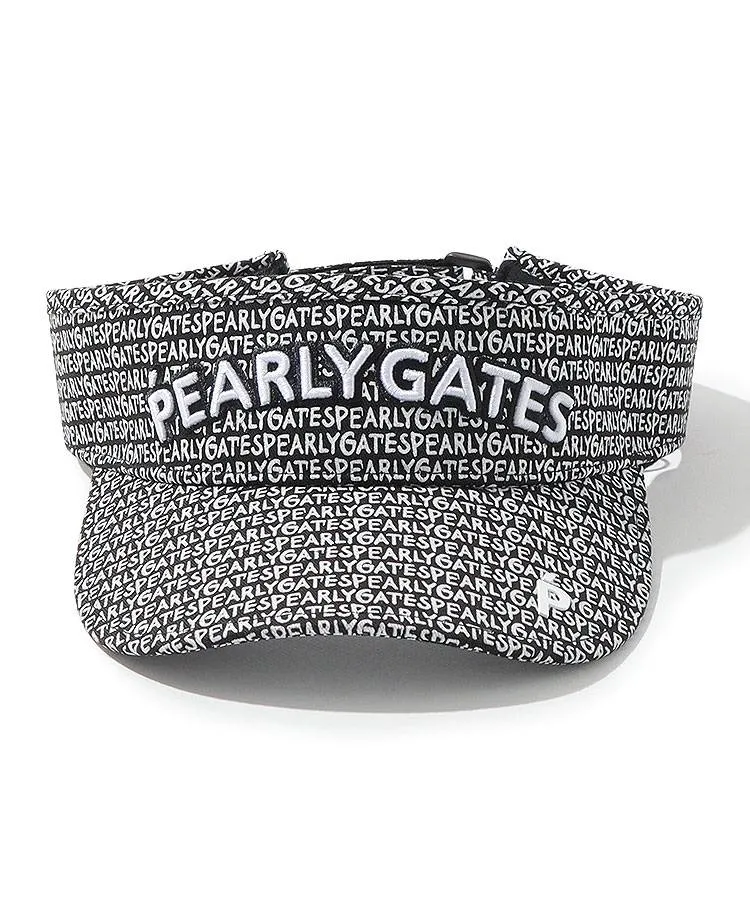 PEARLY GATES - スカート&amp;サンバイザーSET パーリーゲイツ PG フロントロゴチェック柄サンバイザー