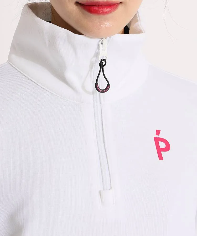 パーリーゲイツ PG バックロゴハーフジップニットプルオーバー