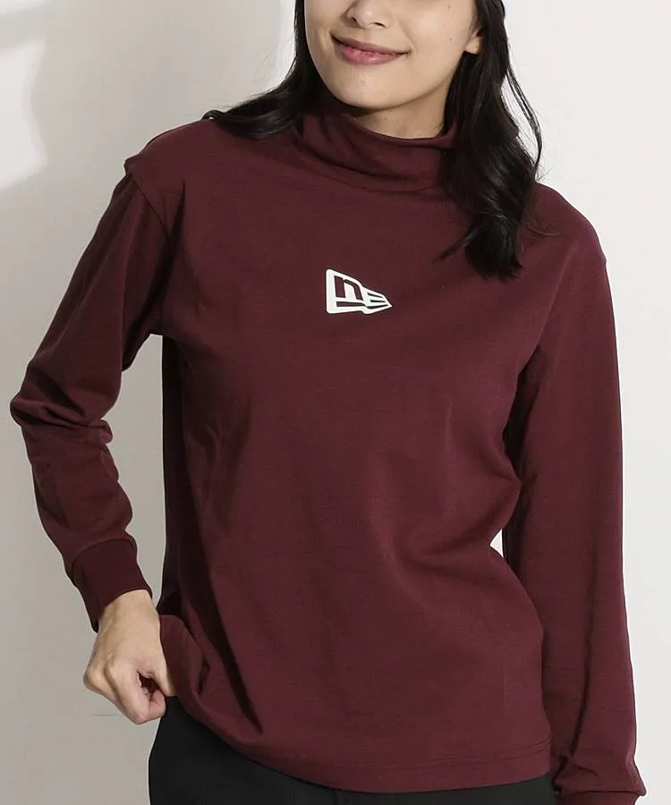 ニューエラ NE 吸汗速乾バックプリントハイネック長袖カットソー