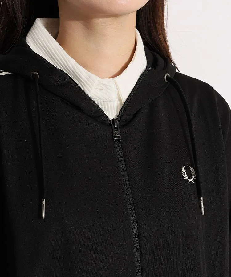 【美品】フレッドペリー パーカーワンピース ストレッチ 胸元ロゴ ジャージー素材 FRED PERRY（フレッドペリー）の「[FRED PERRY/フレッドペリー