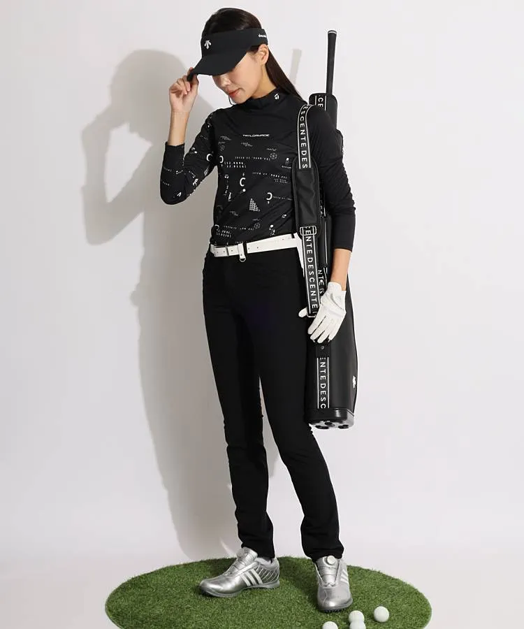 テーラーメイド　ゴルフ　レディース　長袖　モックネック テーラーメイドゴルフ TG [TOUR_TAYLORMADE]ランダムロゴ速乾UV