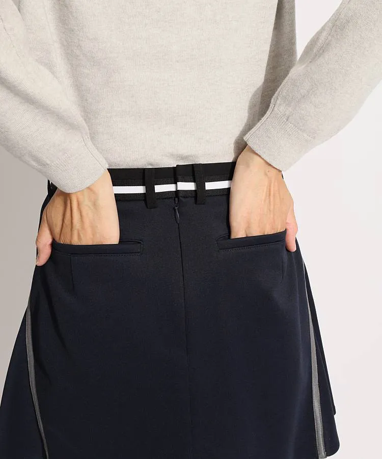 ランバン スポール LV UV吸汗ナナメ切替ラインフレアスカート