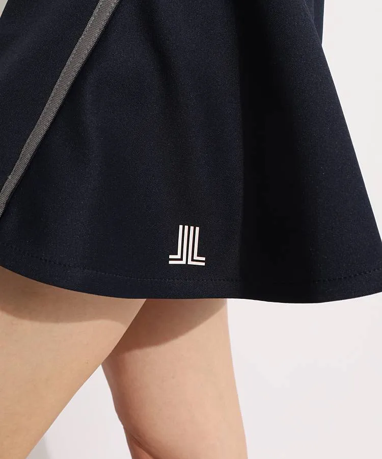 ランバン スポール LV UV吸汗ナナメ切替ラインフレアスカート