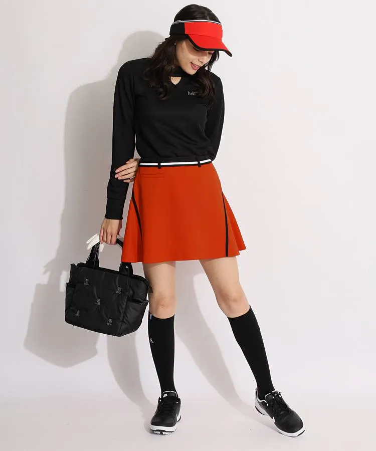 ランバン スポール LV UV吸汗ナナメ切替ラインフレアスカート