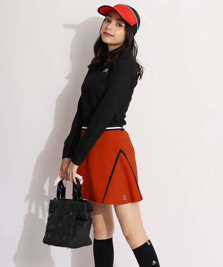 ランバン スポール LV UV吸汗ナナメ切替ラインフレアスカート