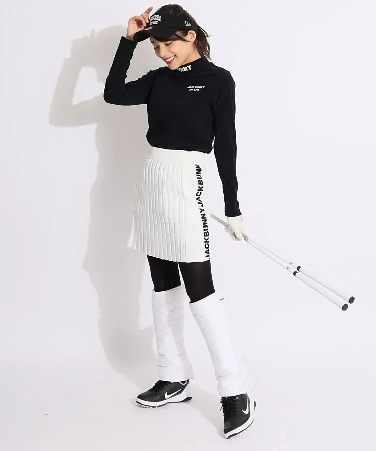 ジャックバニーアウトレット JB サイドロゴプリーツ風ニット