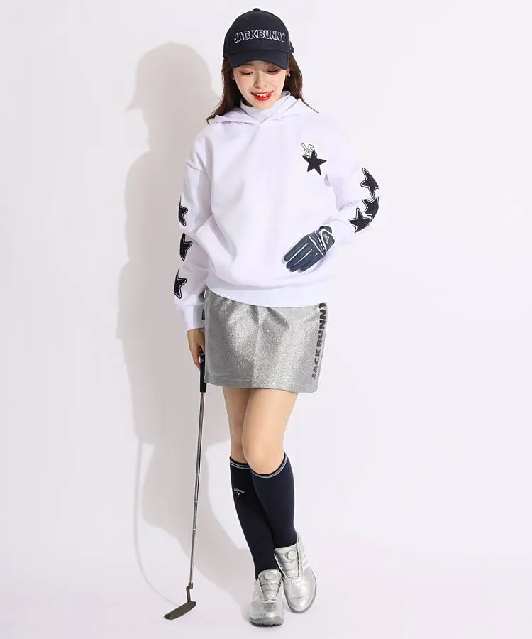 ジャックバニー JB サイドロゴシルバーラメスカート レディース