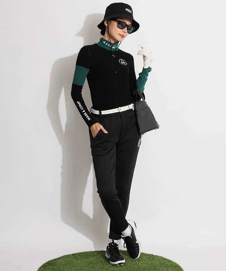 マーク＆ロナ ML 配色マイクロフリースタートルネック長袖カットソー