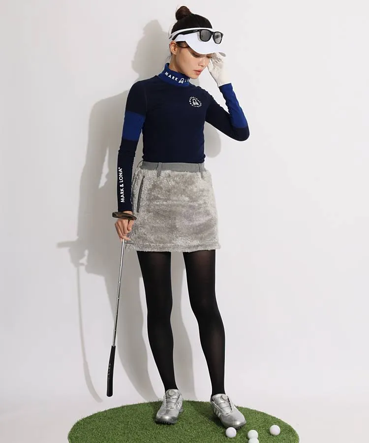 マーク＆ロナ ML 配色マイクロフリースタートルネック長袖カットソー