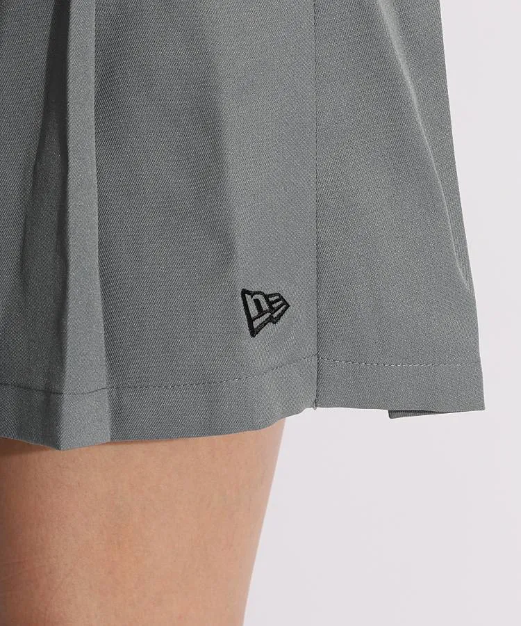 ニューエラ NE 一体型ペチパンツ付きプリーツスカート(グレー