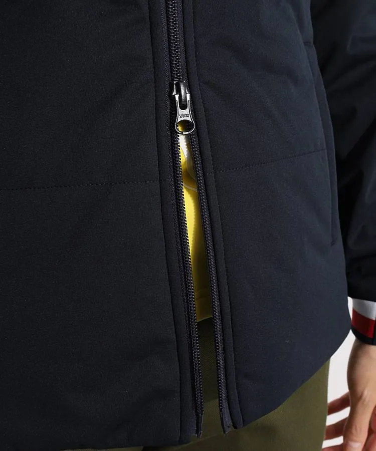 ☆【新品】トミーヒルフィガーゴルフ　防風フーディ中綿ジャケット　サンドベージュ ☆【新品】トミーヒルフィガーゴルフ 防風フーディ中綿