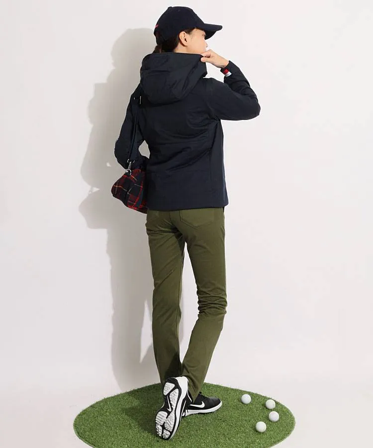 トミーヒルフィガーゴルフ TH スリーブロゴ防風フーディ中綿ジャケット