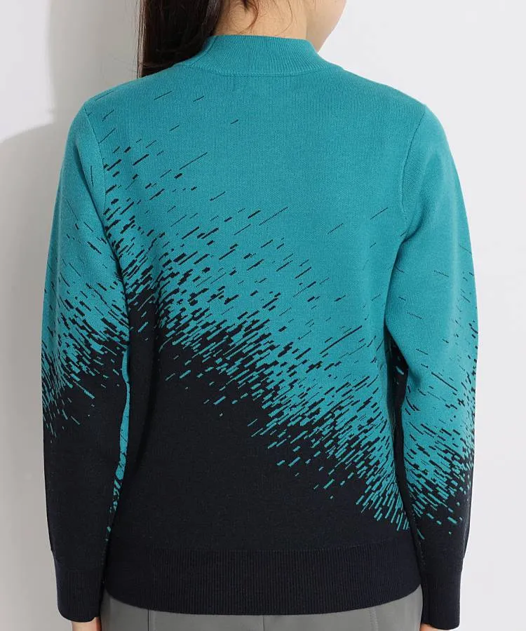 アドミラルゴルフ AM 保温ジャカードスタートレイルモックネック