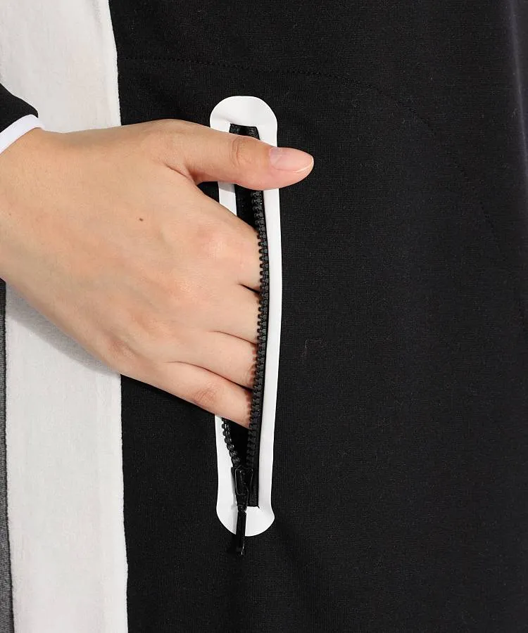 アルチビオ AR 変形ハイネックハーフジップワンピース レディース