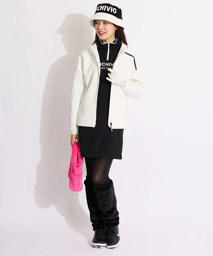 アルチビオ AR 変形ハイネックハーフジップワンピース レディース