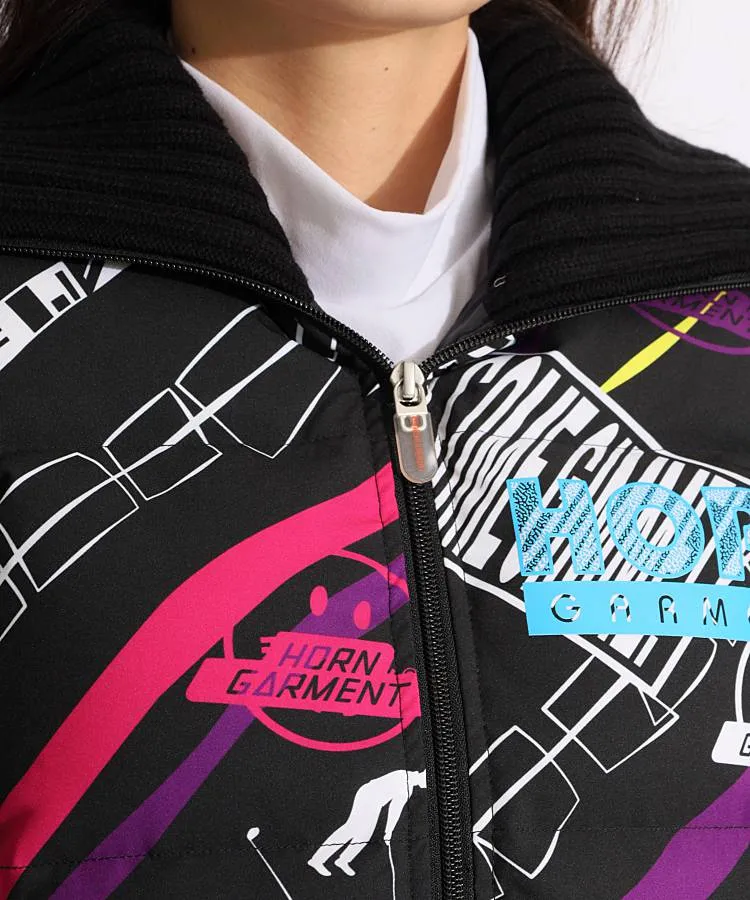ホーンガーメント HO グラフィックプリントダウンジャケット