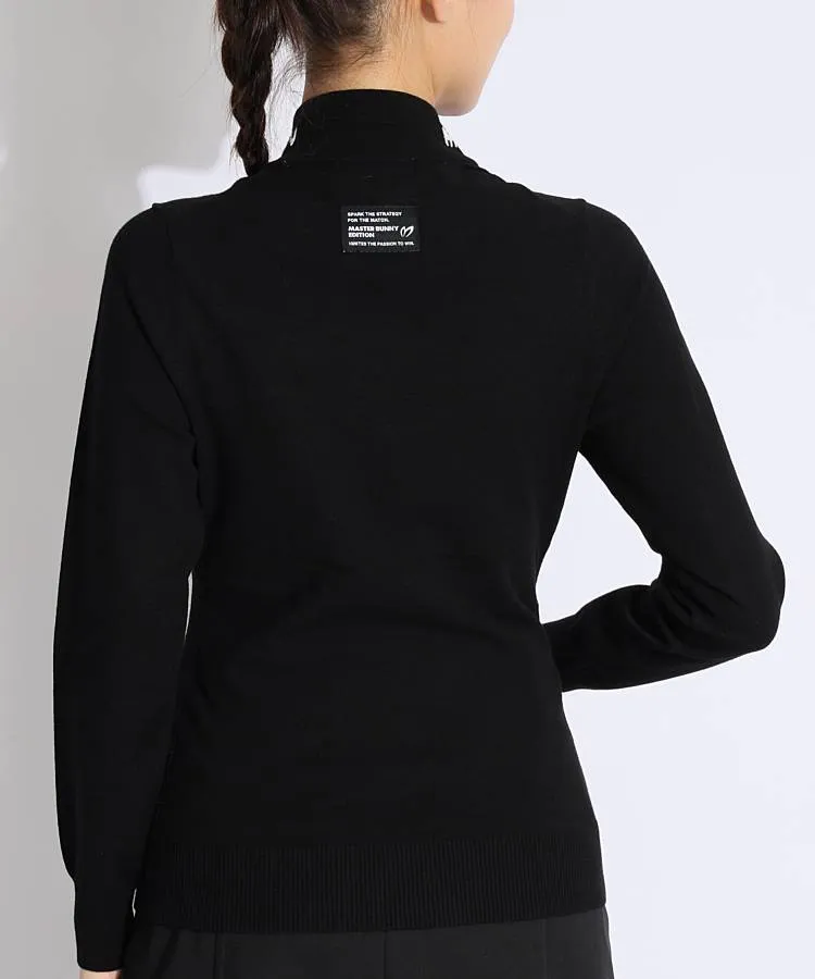 マスターバニー MB ビスチェ風モックネックリブニット レディース