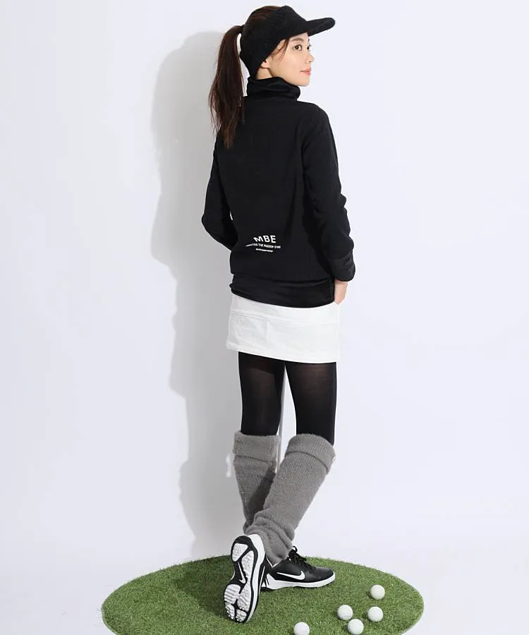 マスターバニー MB 千鳥ジャガードタートルネックプルオーバー