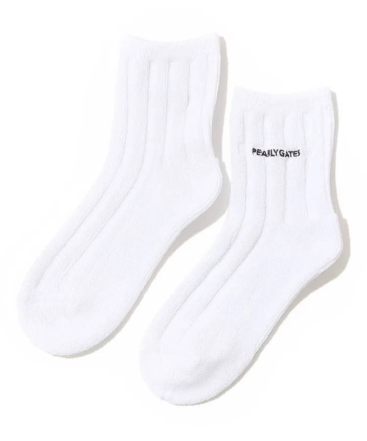 パーリーゲイツ PG バックロゴラインカシミヤクルーネックニット