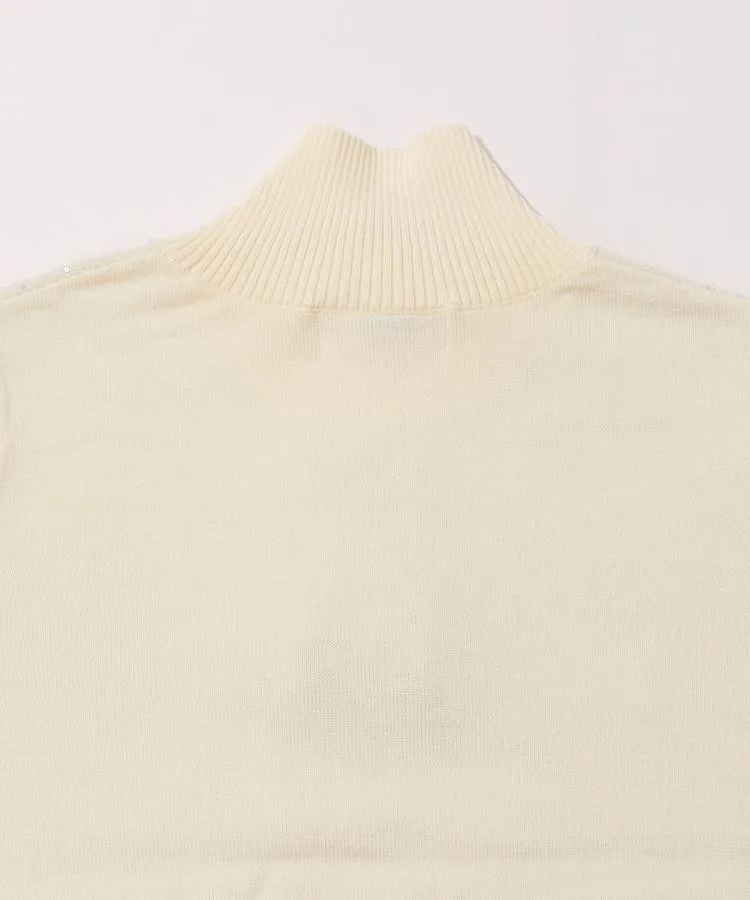 ☆美品☆MARK&LONA スパンコールモックネックニット サイズ 38