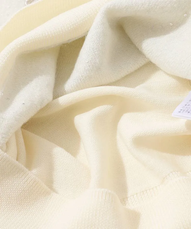 ★美品★MARK&LONA　スパンコールモックネックニット　サイズ 38 マーク＆ロナ ML スパンコール付モックネックニット レディースゴルフ