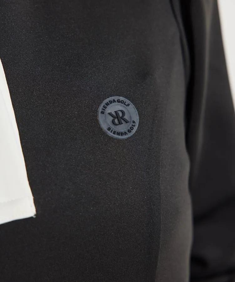 リエンダゴルフ RI 総柄ロゴUVパフスリーブ長袖ポロワンピース