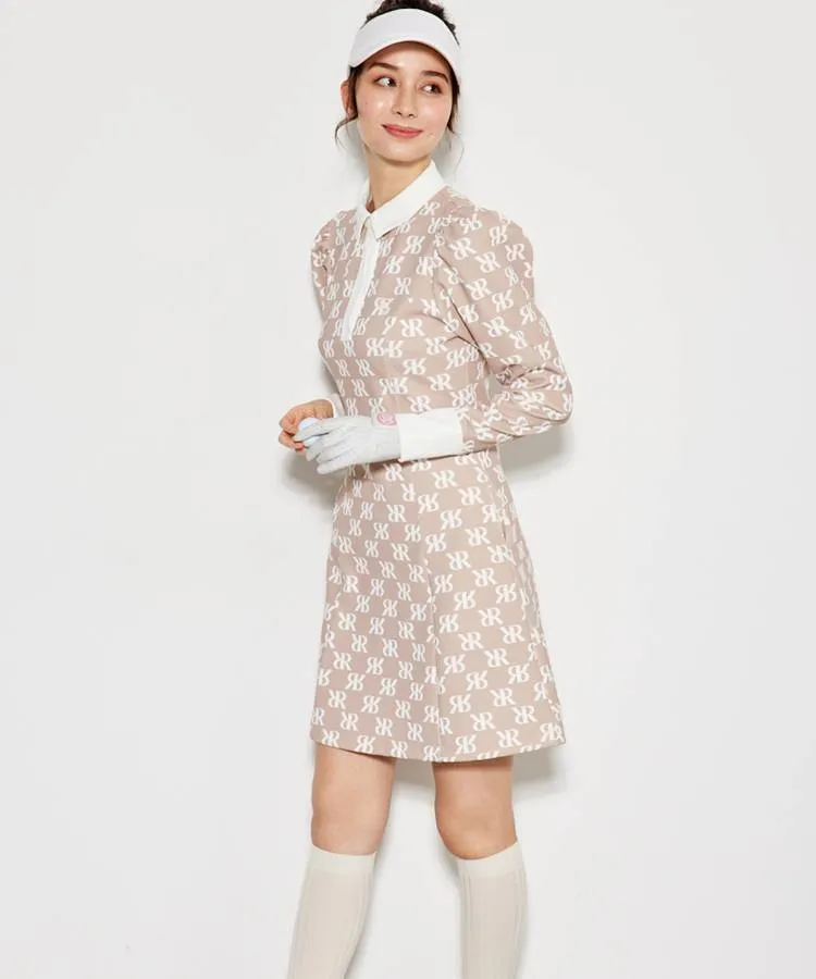 リエンダゴルフ♡パフスリーブ♡長袖/ワンピース♡S　ゴルフ/スポーツ 公式】RIENDA GOLFのロゴデザイン|ワンピース(ワンピース(ミニ