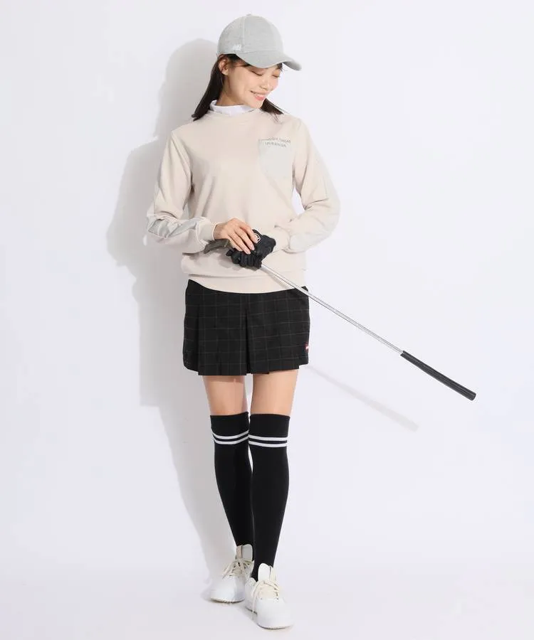 アドミラルゴルフ AM フロントタック起毛チェックキュロット