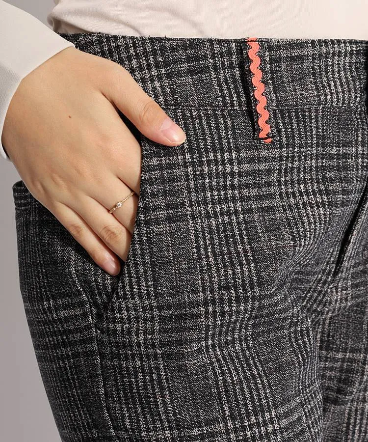 アドミラルゴルフ AM 裏起毛ストレッチポイントカラーチェック