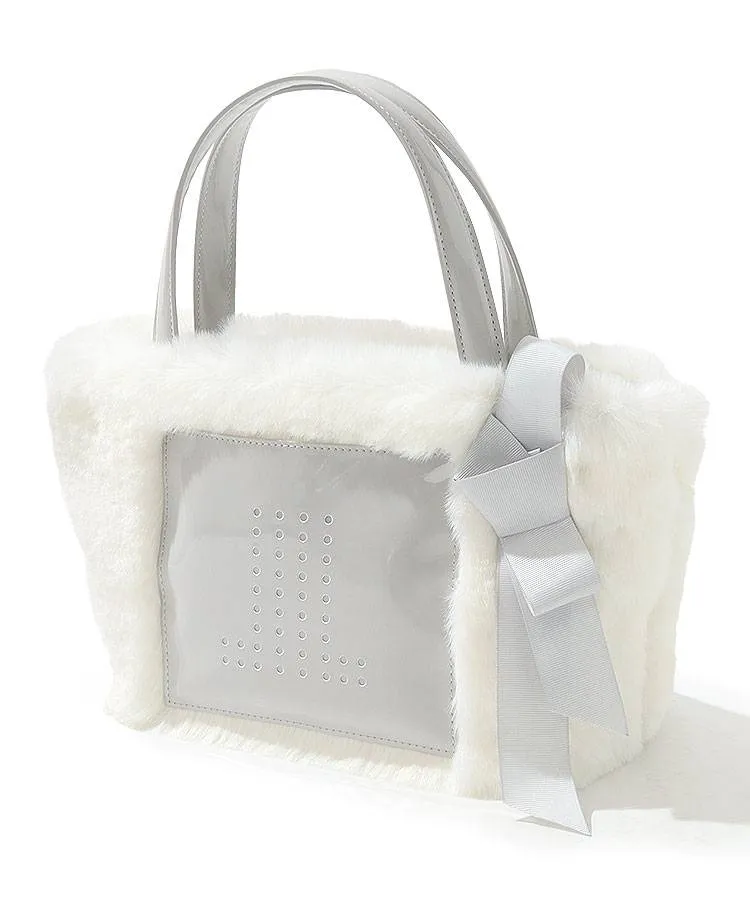 ランバン スポール LV サイドりぼんフェイクファーカートバッグ