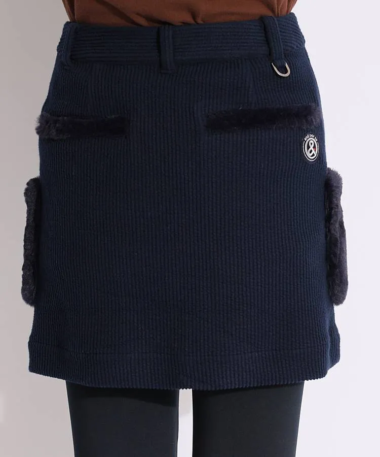 アンパスィ AP マルチストレッチファー切替コーディロイスカート