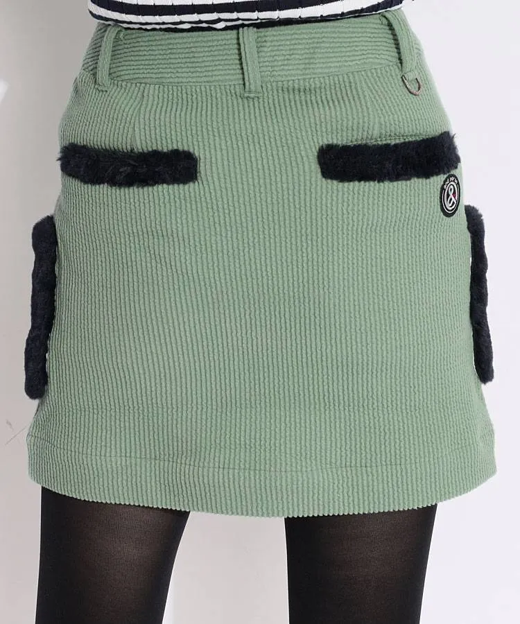 アンパスィ AP マルチストレッチファー切替コーディロイスカート