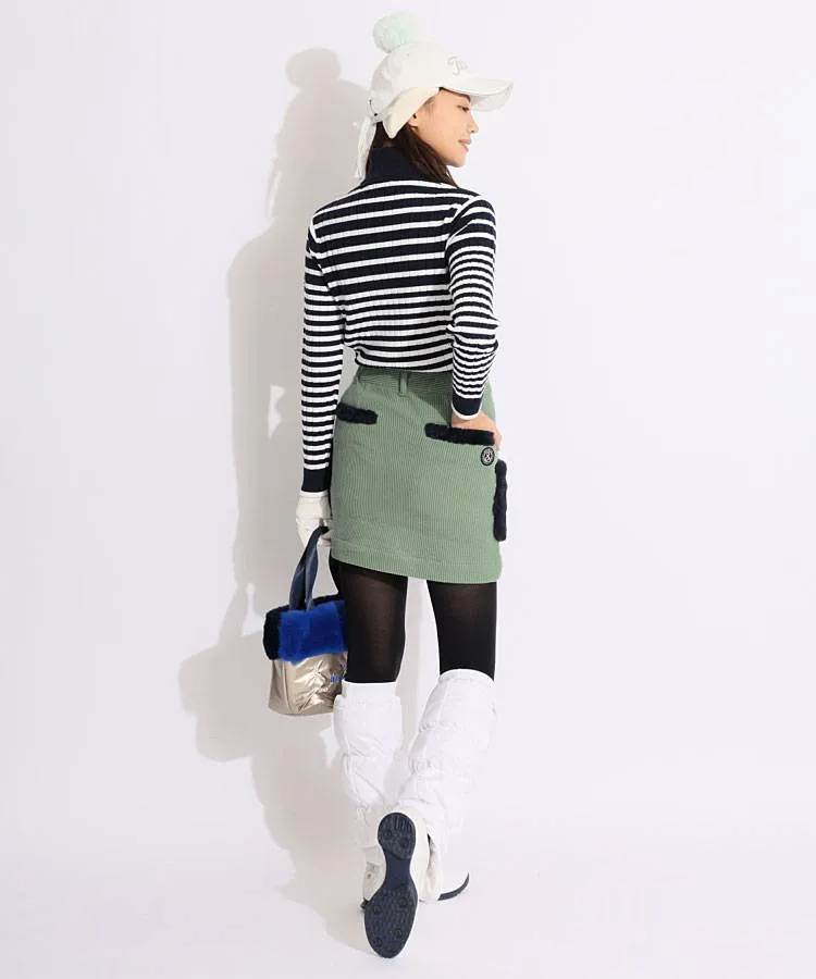 アンパスィ AP マルチストレッチファー切替コーディロイスカート