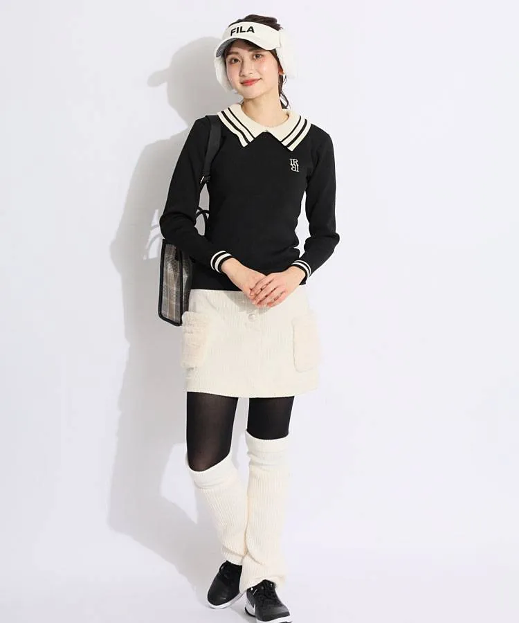 アンパスィ AP マルチストレッチファー切替コーディロイスカート