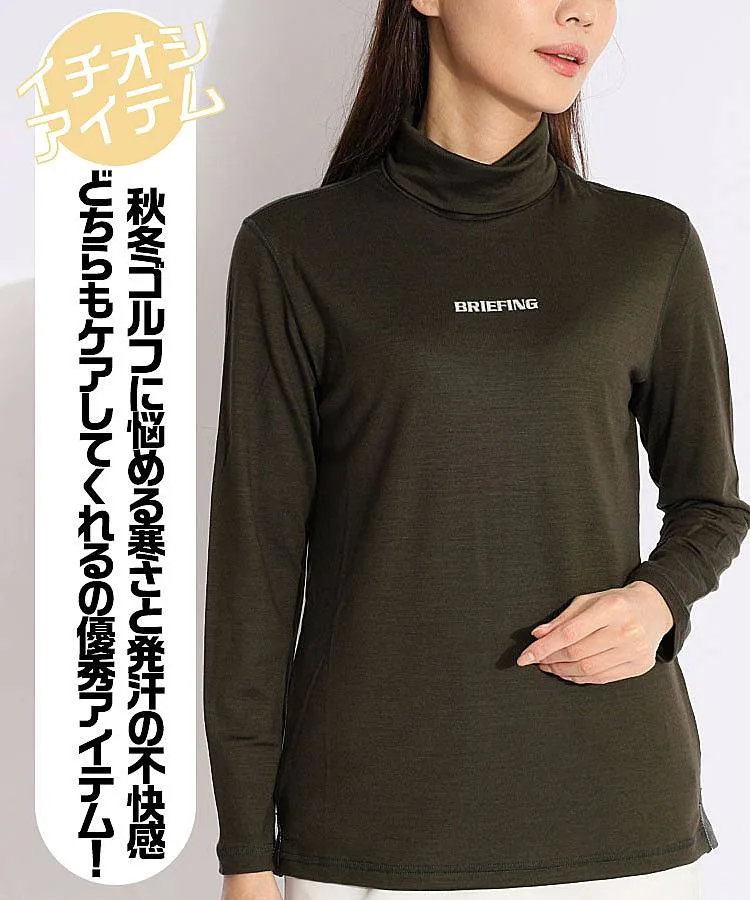 インナーとして最適-ブリーフィングゴルフWOMENS WOOL TURTLE NECK