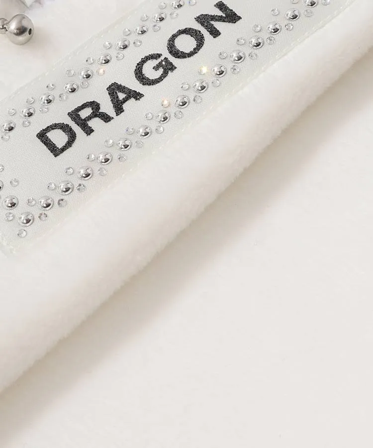 ダンスウィズドラゴン DD ベロア調ハーフジップパーカー レディース