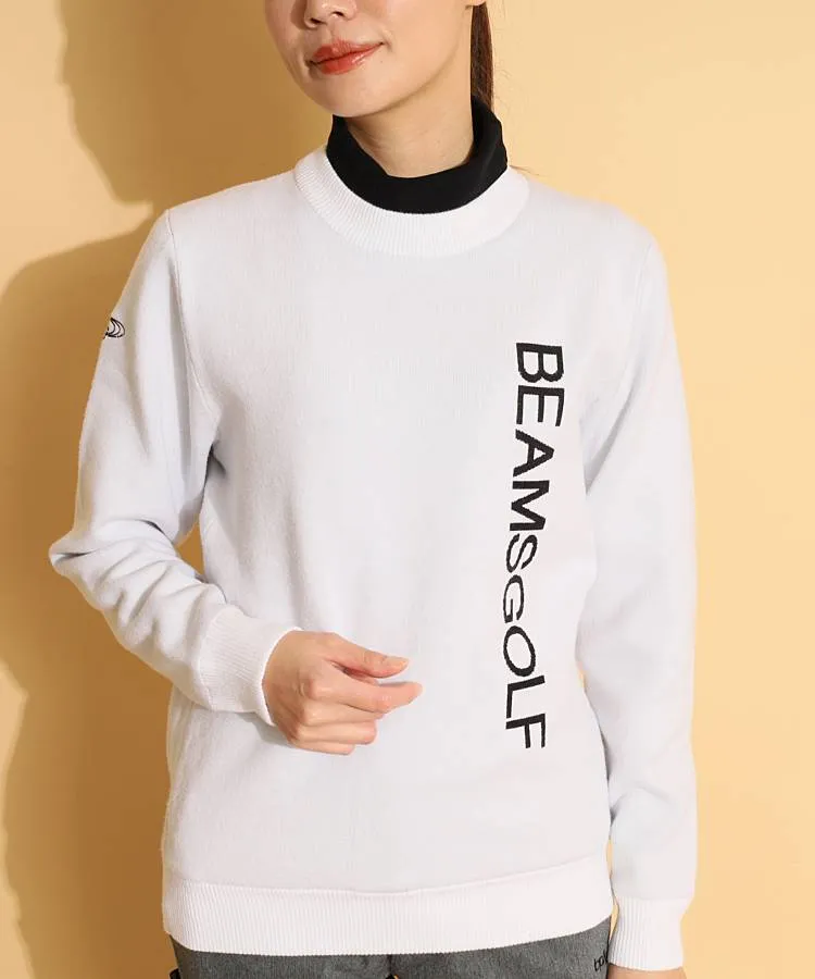 ビームスゴルフの長袖ニットを使ったスタイリング・コーディネート