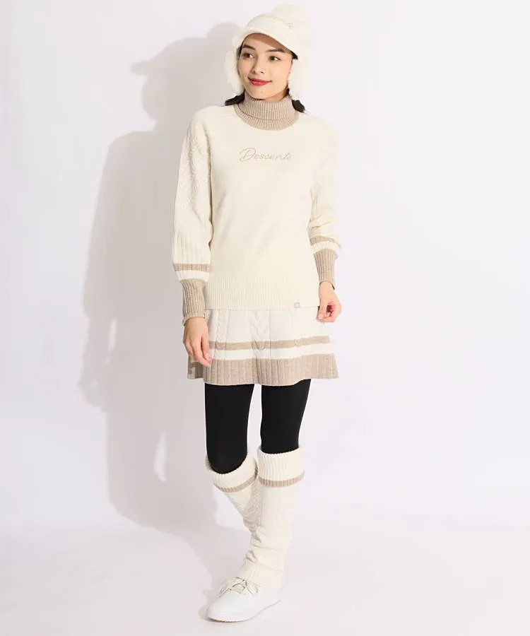 デサントゴルフ クリスタルコレクション ニットスカート レッグ