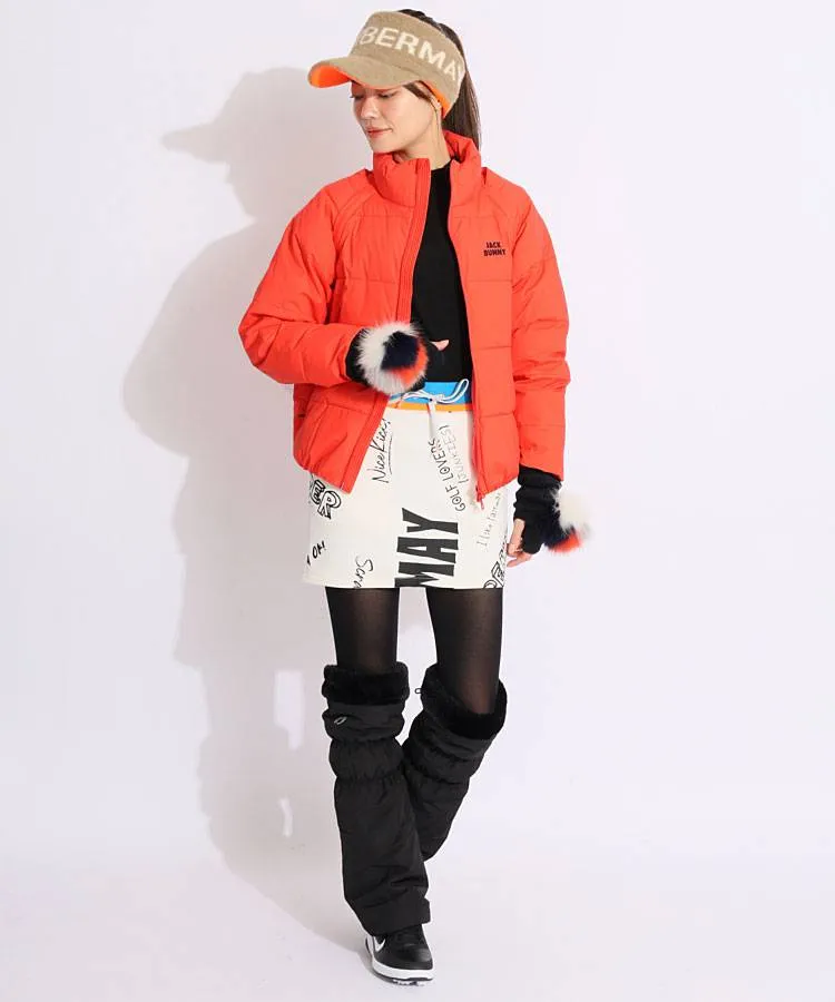 ディッセンバーメイ DM 着脱できるファーポンポン付きアームウォーマー