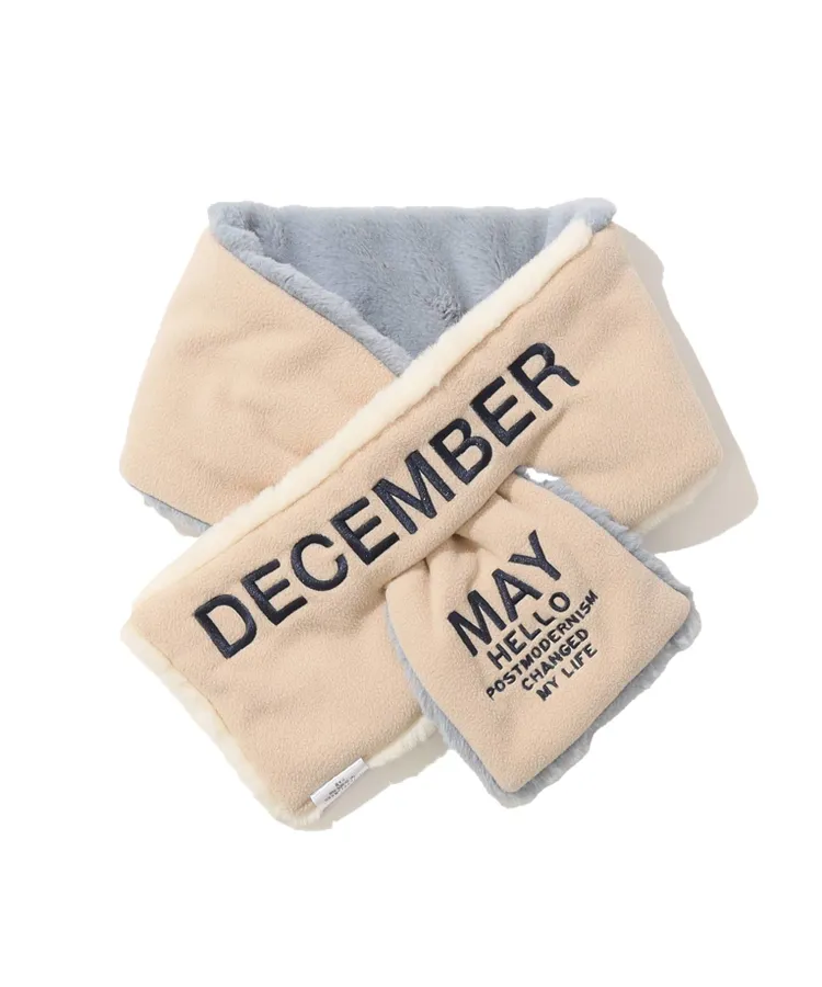 DECEMBERMAY マフラー ディッセンバーメイ DM フリース×ファーリバーシブルマフラー
