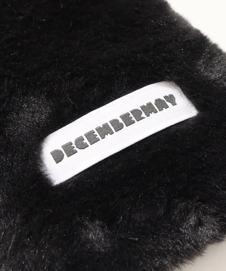 ディッセンバーメイ DM フリース×ファーリバーシブルマフラー